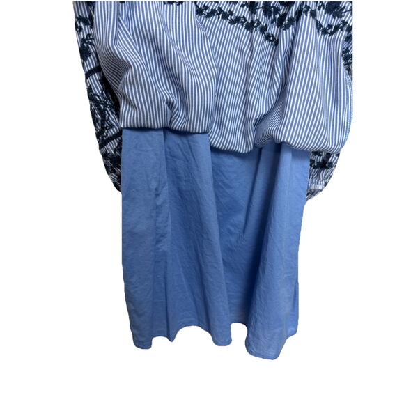 Vince Camuto Women's Shift Dress Sz 10 Embroidered Off-The-Shoulder Lined - Picture 11 of 11